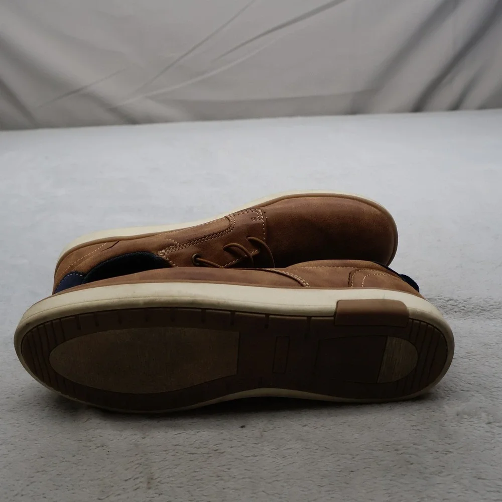 Deer Stags Big Boys 7M Oxford Sneakers‎ Brwn Faux Leather Casual Walk Conrad JR